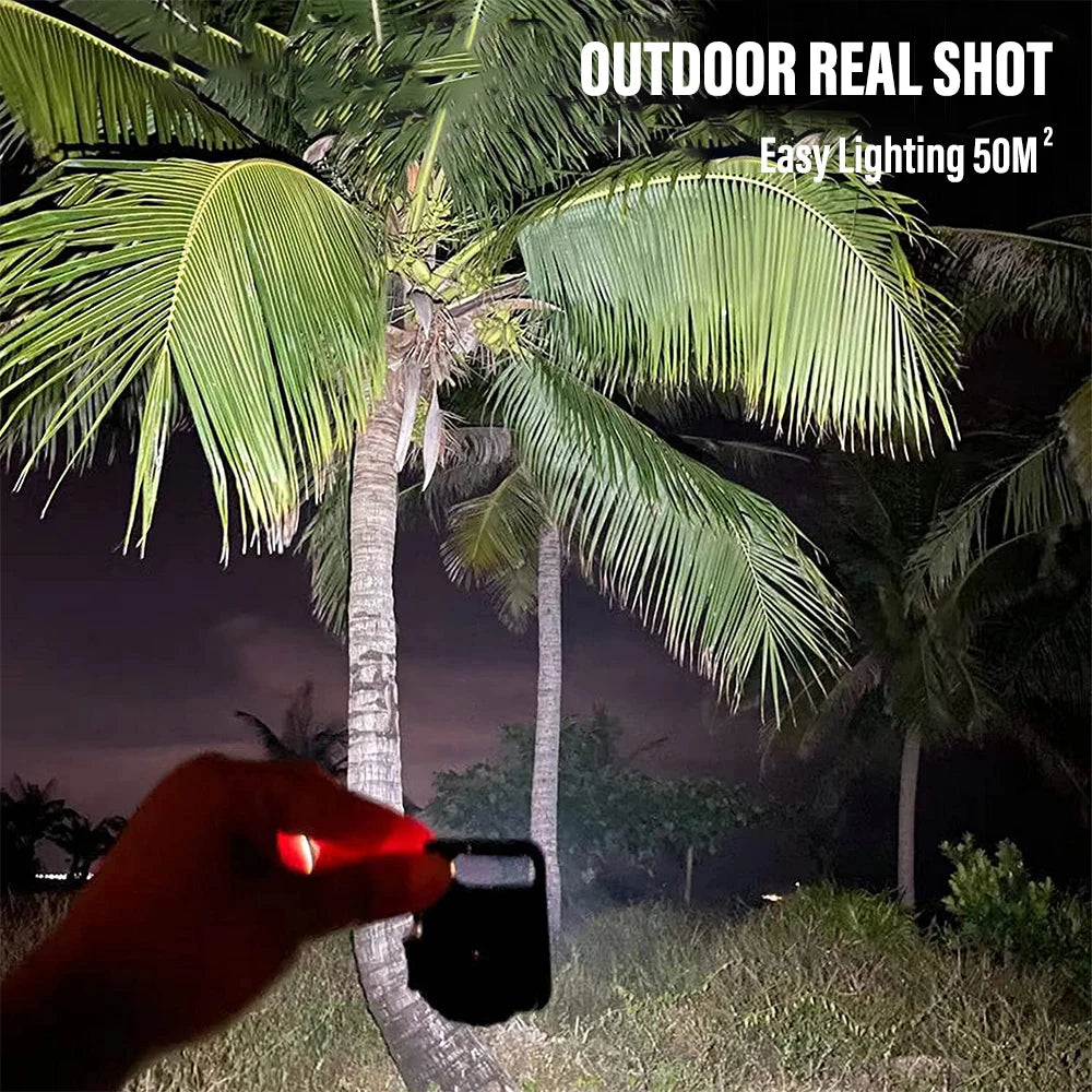 Electric Lighter & Flashlight Keychain Set