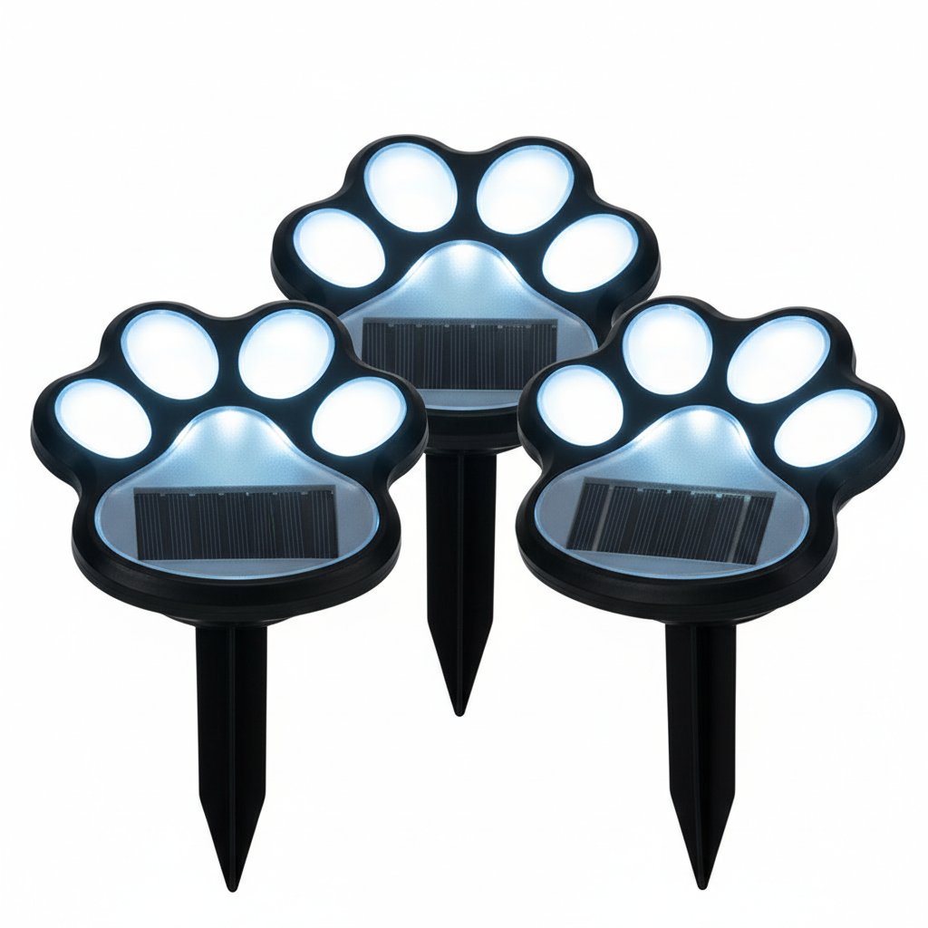 Solar Cat Paw Garden Lights | Waterproof LED Outdoor Pathway Stakes