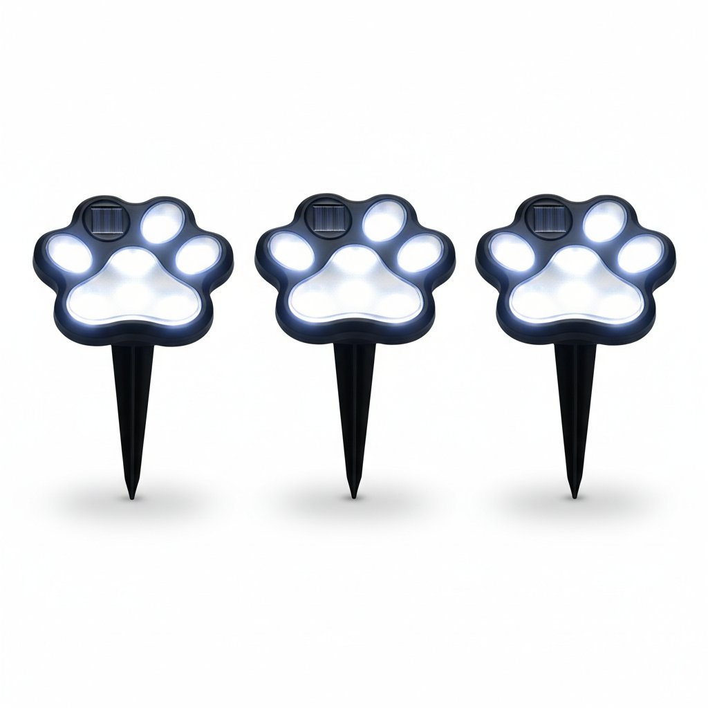 Solar Cat Paw Garden Lights | Waterproof LED Outdoor Pathway Stakes