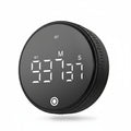Black rotary countdown timer - white background hero
