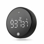 Black rotary countdown timer - white background hero