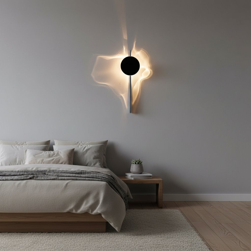 Wave LED wall lamp bedroom lifestyle - ambient wall light bedroom