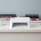 White UV nail lamp at professional nail salon