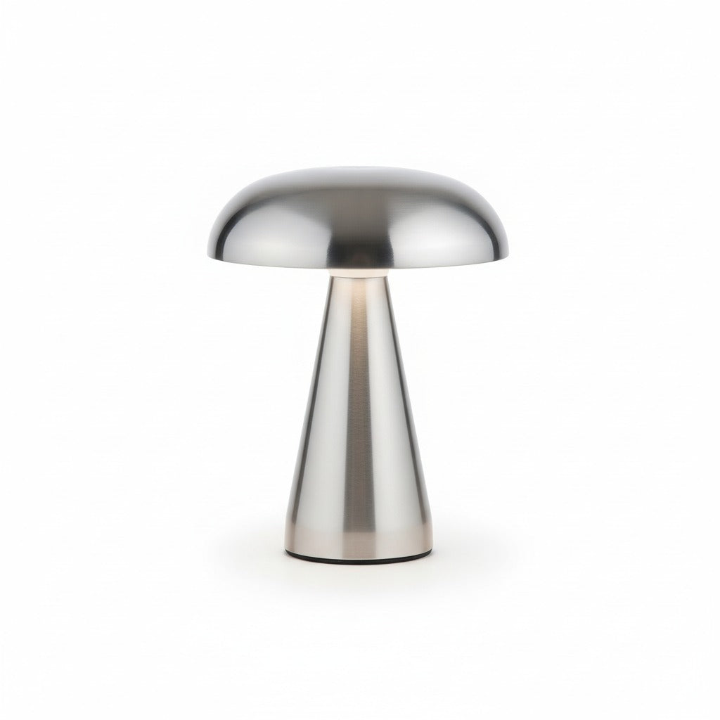 Creative Danish Mushroom Table Lamp - Rechargeable LED, Touch Dimming
