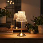 Crystal Small Table Lamp - Star Dots lifestyle shelf | Lumiliving