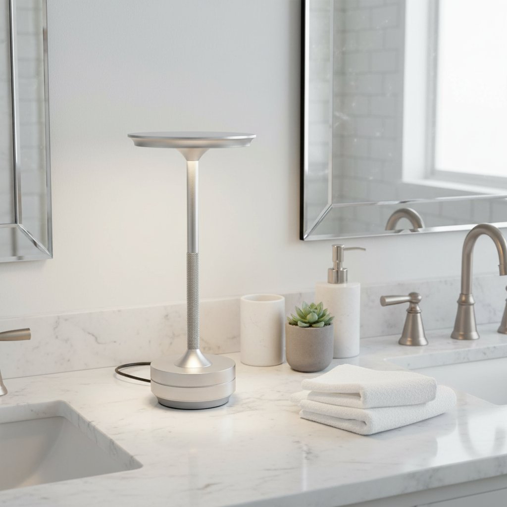 Touch lamp Silver - Bathroom lifestyle