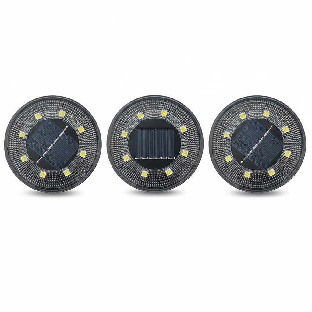 Solar Outdoor Step Lights - 3 Pack