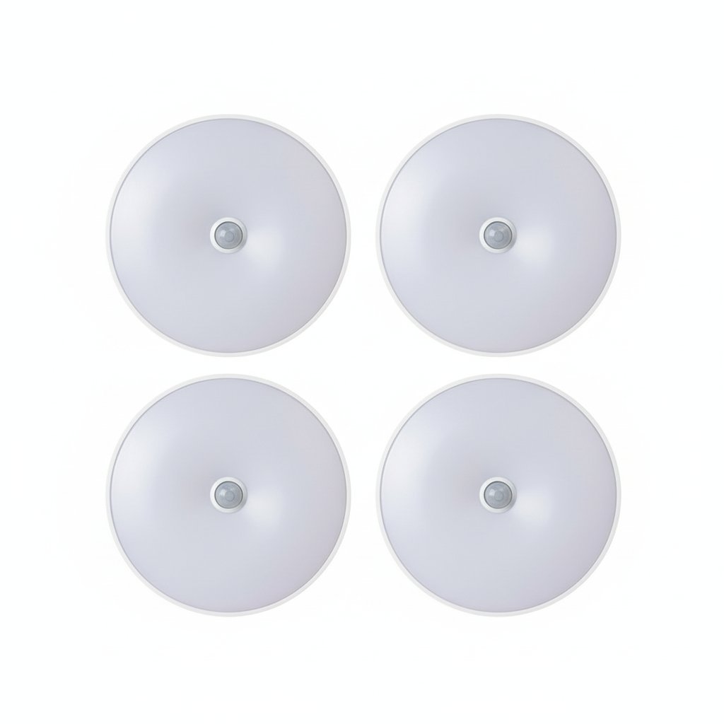 4 Pack LED Smart Human Body Induction Night Light — white background