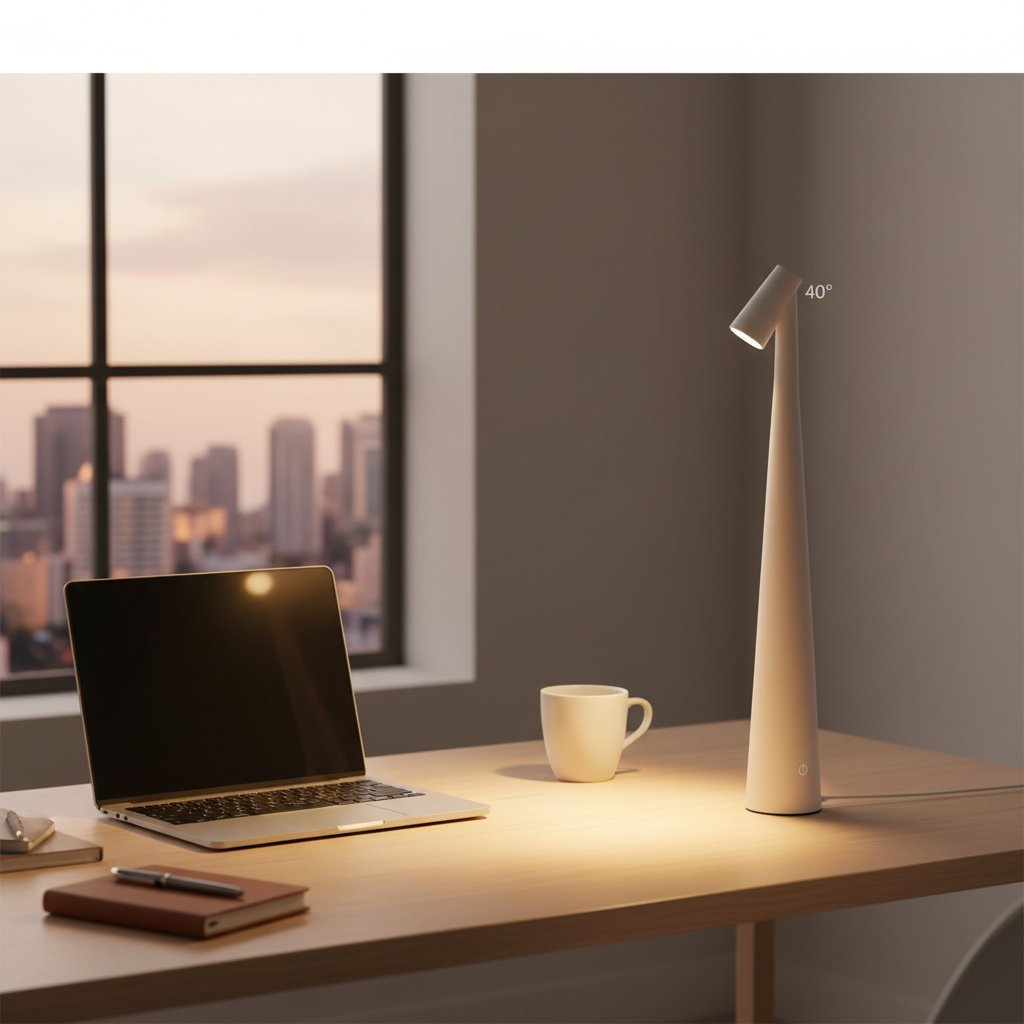Rechargeable LED Night Light - White - Lifestyle Workspace