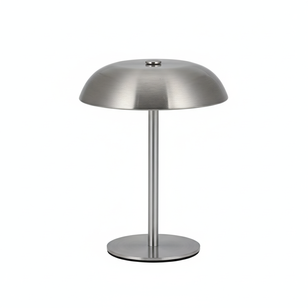 Mushroom LED Table Lamp - Silver