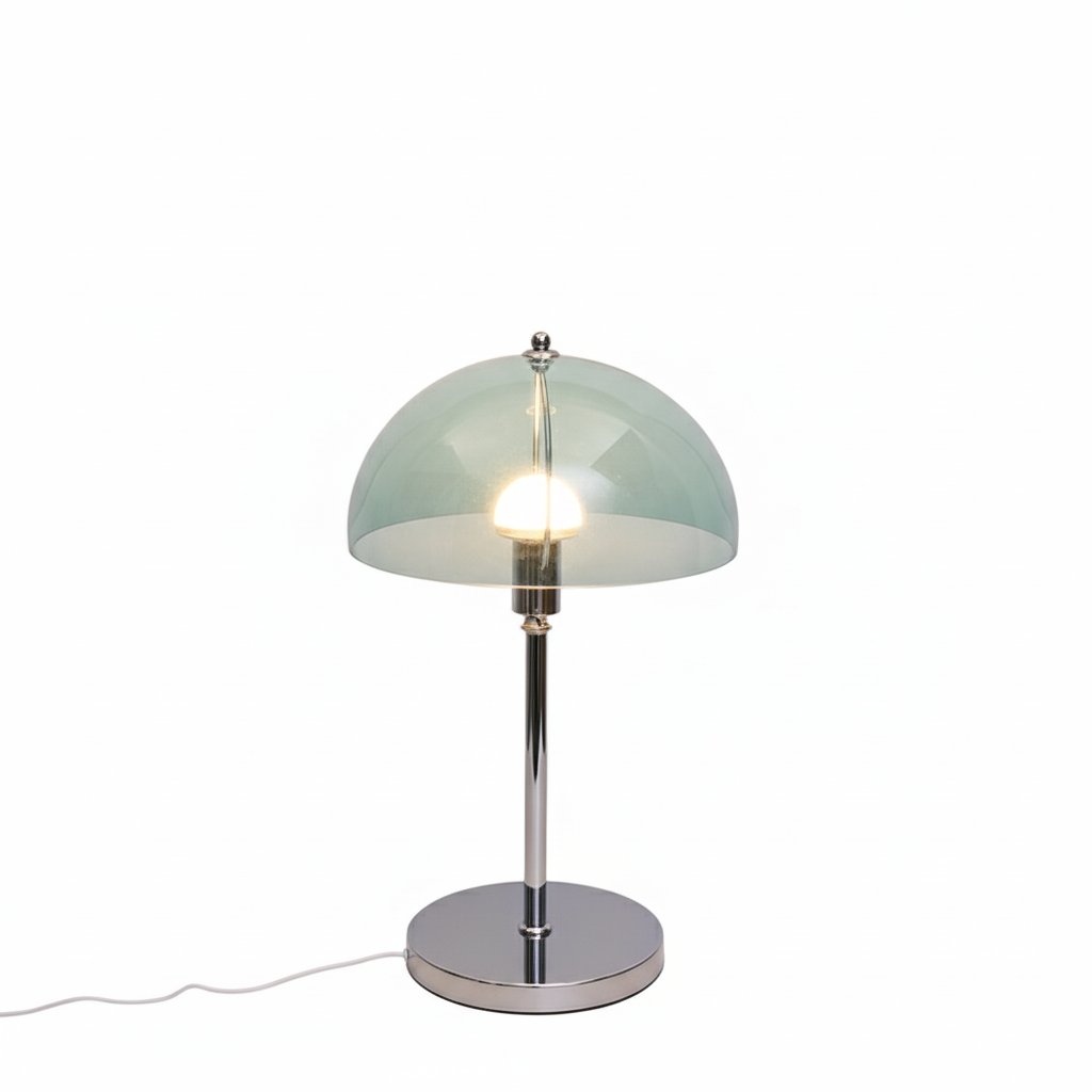 Bauhaus Acrylic Table Lamp - Mint Green - White Background