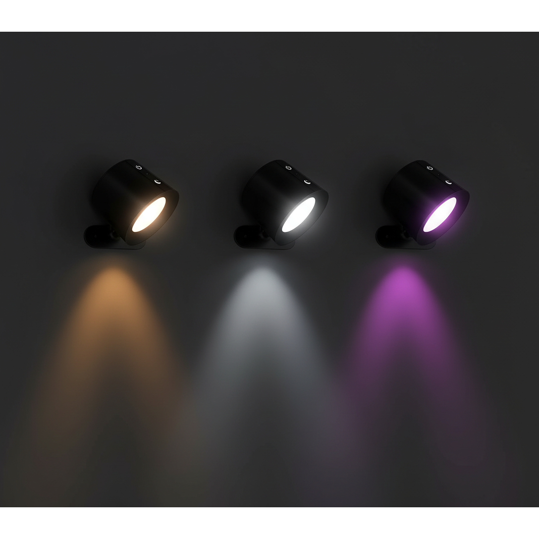 Rechargeable Spotlight Wall Lamp - RGB color modes