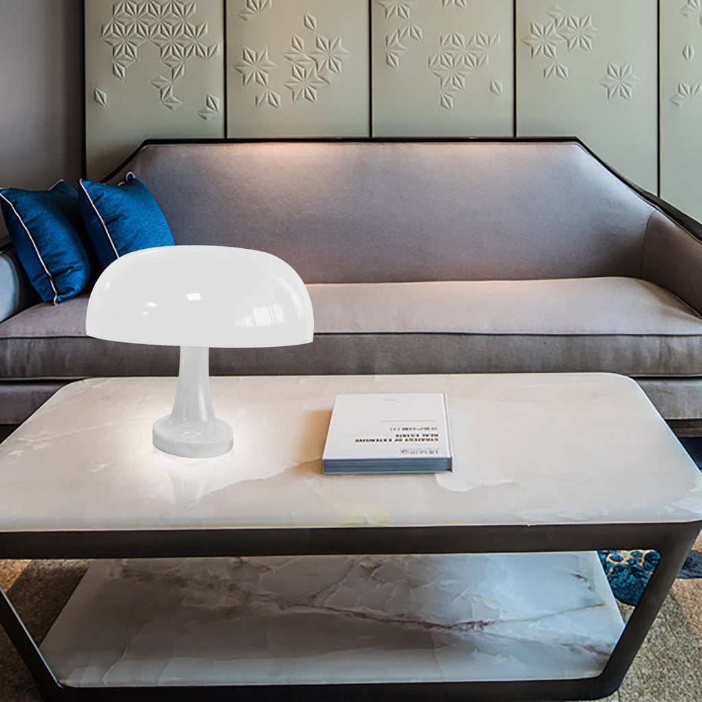 Mushroom LED Desk Lamp in Modern Living Room