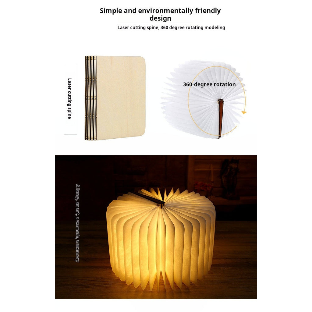 LumiLiving Folding Book Lamp - Infographic 1
