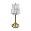 Crystal Small Table Lamp - Star Dots diamond pattern on white background