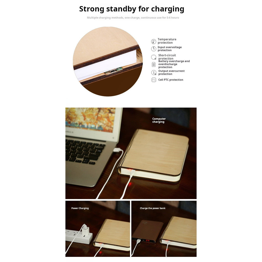 LumiLiving Folding Book Lamp - Infographic 4