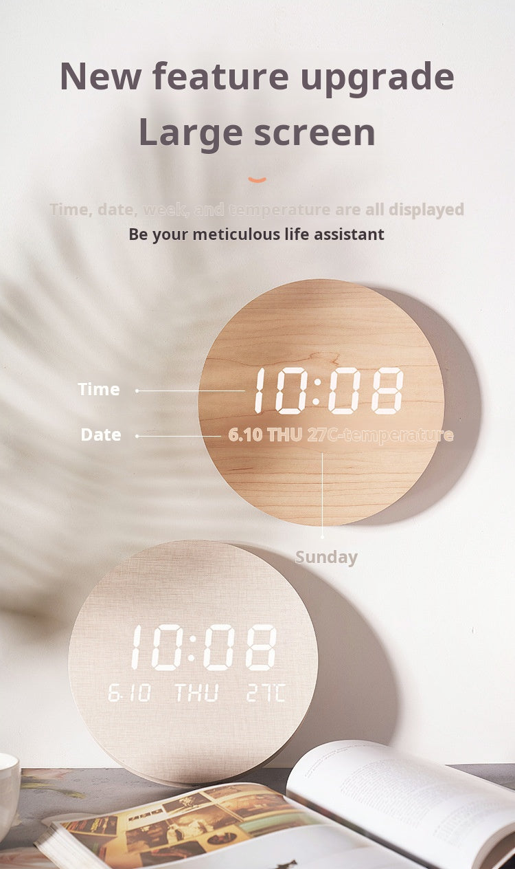Nordic LED wall clock detail specifications - feature 3