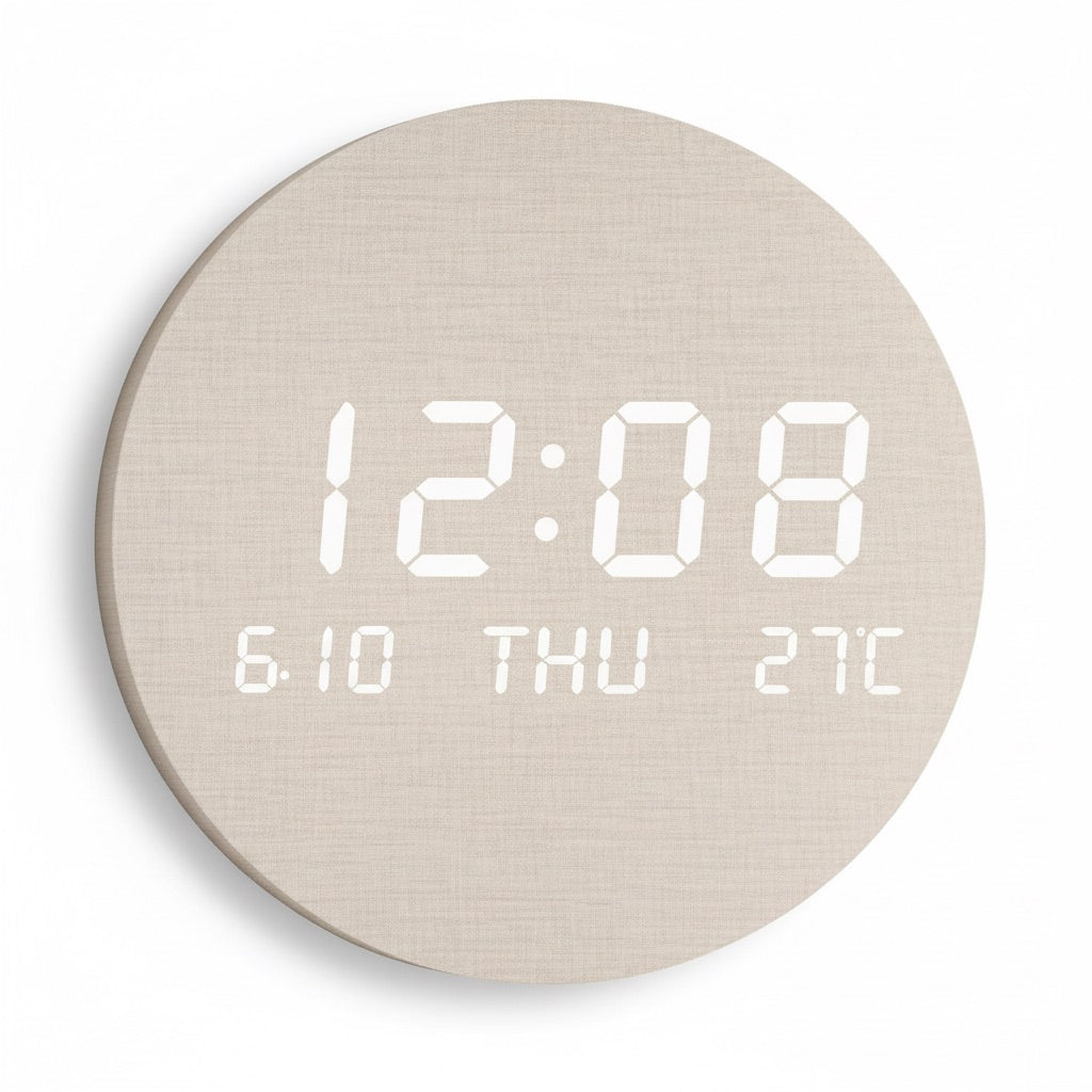 Nordic LED Wall Clock - Quality & Craftsmanship Detail