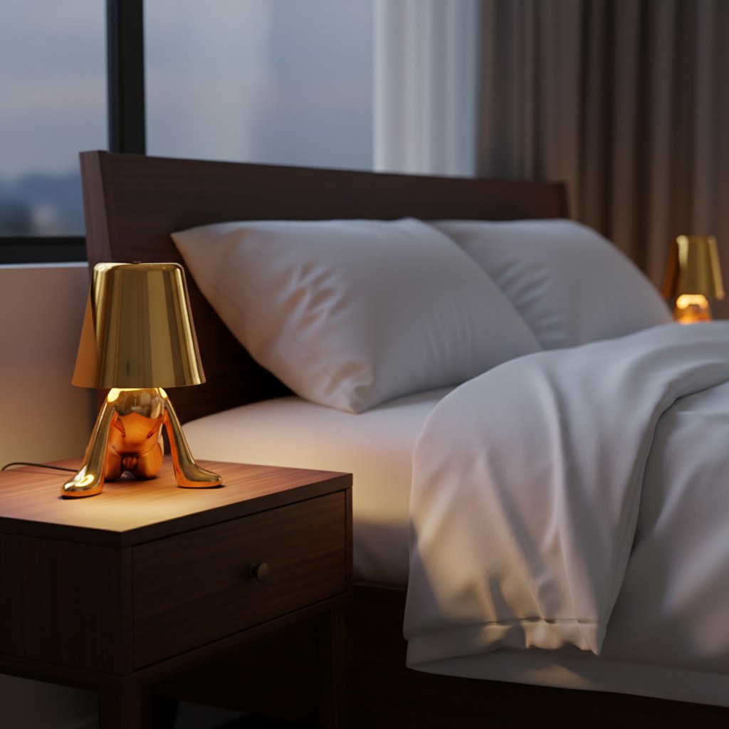 Gold Lying Down LLTL003-04 lifestyle bedroom