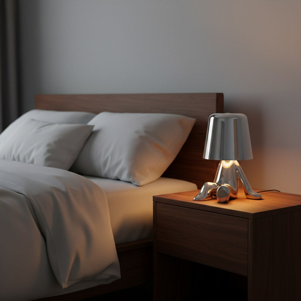 Silver Seated Thinker LLTL003-06 lifestyle bedroom
