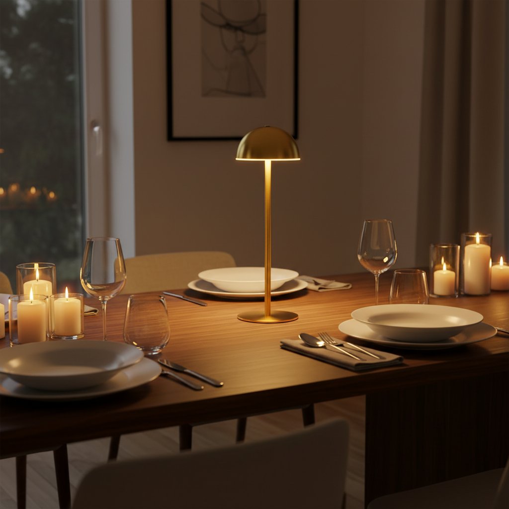 Minimalist Rechargeable LED Table Lamp - Touch Dimming | Dining & Bedroom