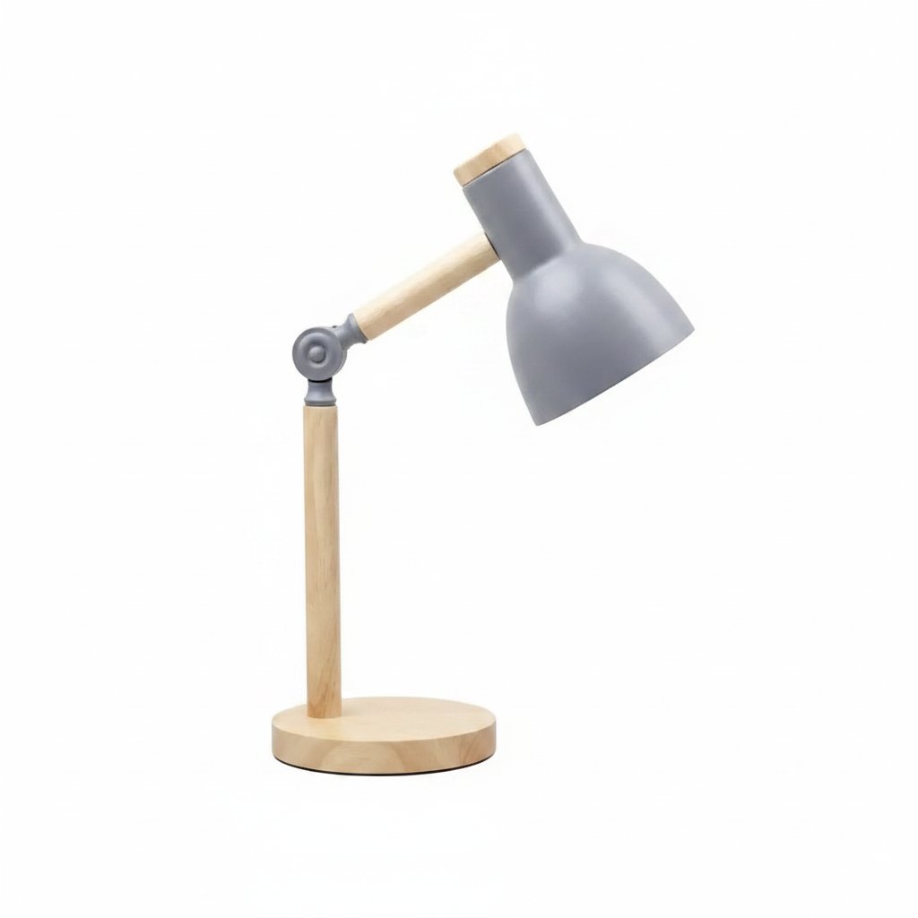 Eye protection desk lamp Grey - white background studio shot