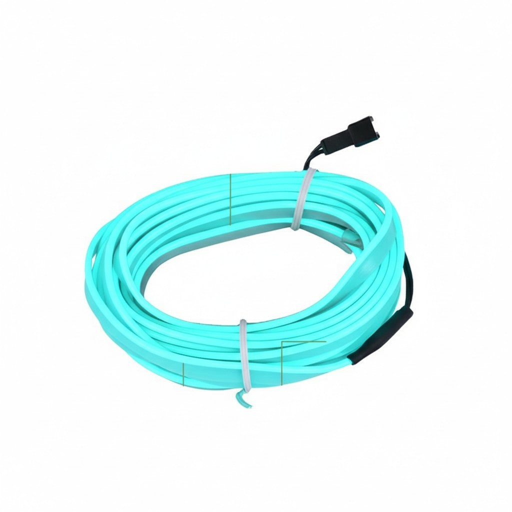 LED Car Interior Light Strip 2-Pack | 5m Battery Powered - Ice Blue