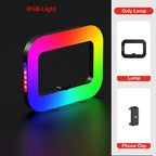 LumiLiving 26cm color Ring Light with 2.1m Floor Stand