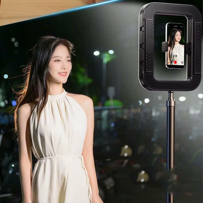 LumiLiving 26cm color Ring Light with 2.1m Floor Stand