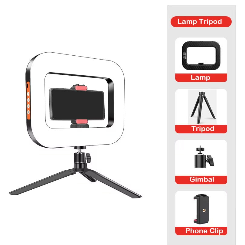 LumiLiving 26cm color Ring Light with 2.1m Floor Stand