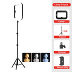 LumiLiving 26cm color Ring Light with 2.1m Floor Stand