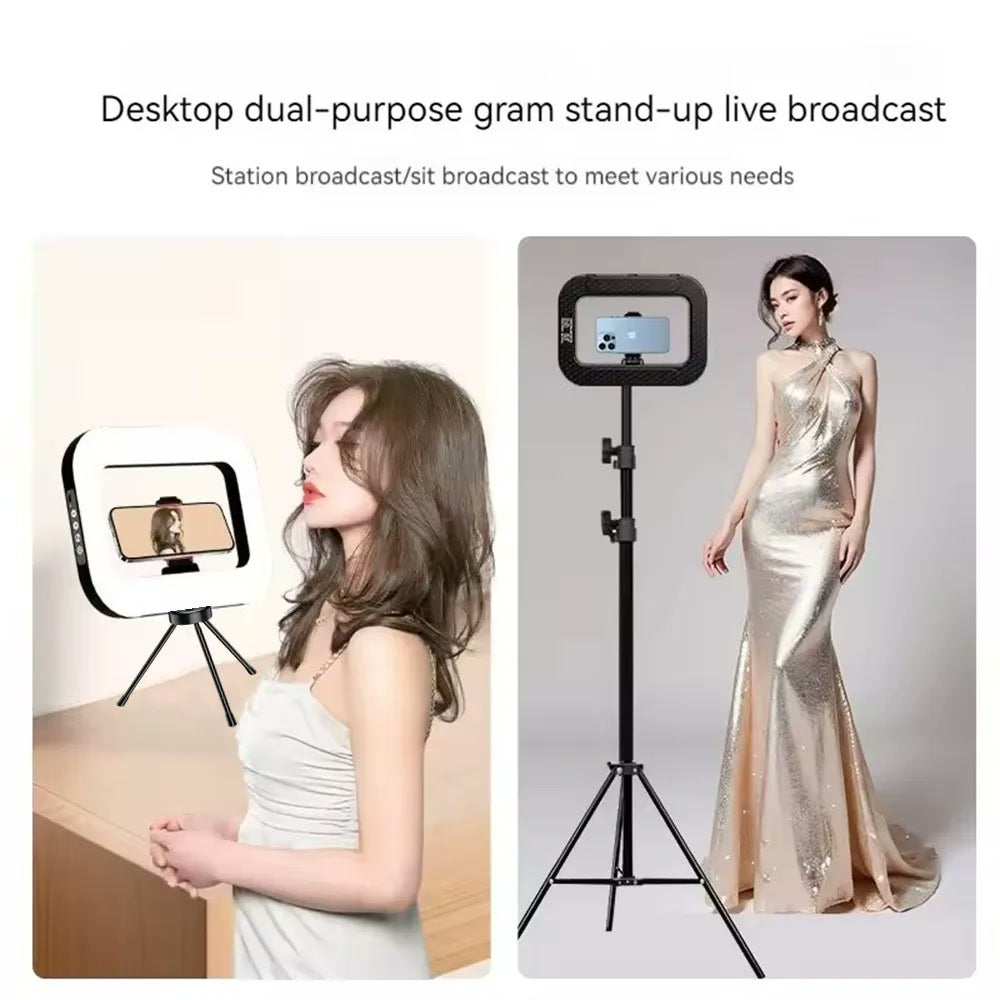 LumiLiving 26cm color Ring Light with 2.1m Floor Stand