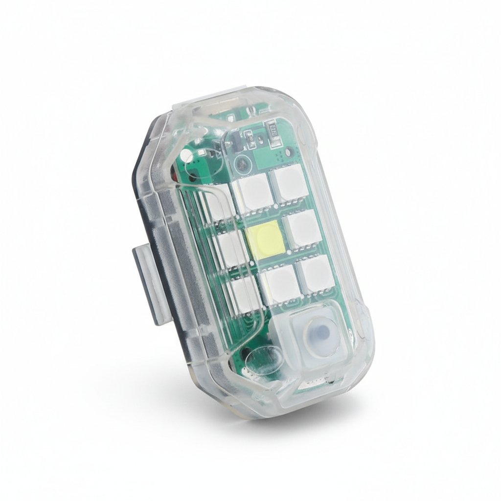 LED Wireless Remote Control Strobe Warning Lights - 7 Colours 30+ Modes