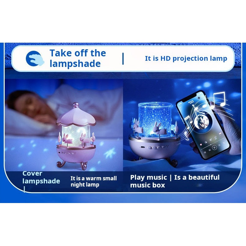 Star Projector Night Light — Projection Effect on Wall