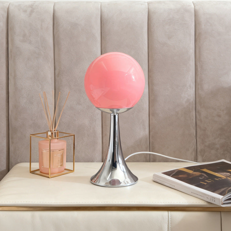 Retro Spherical Bedside Lamp - cozy room ambiance