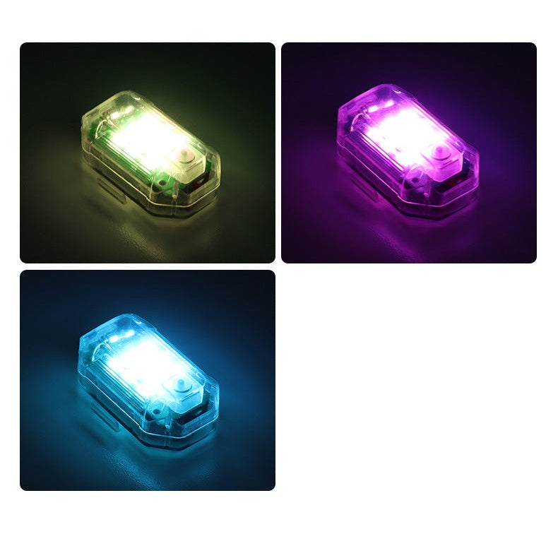 LED Wireless Remote Control Strobe Warning Lights - 7 Colours 30+ Modes