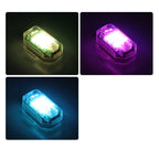 LED Wireless Remote Control Strobe Warning Lights - 7 Colours 30+ Modes