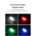 LED Wireless Remote Control Strobe Warning Lights - 7 Colours 30+ Modes