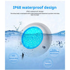 IP68 waterproof LED pool light submerged underwater