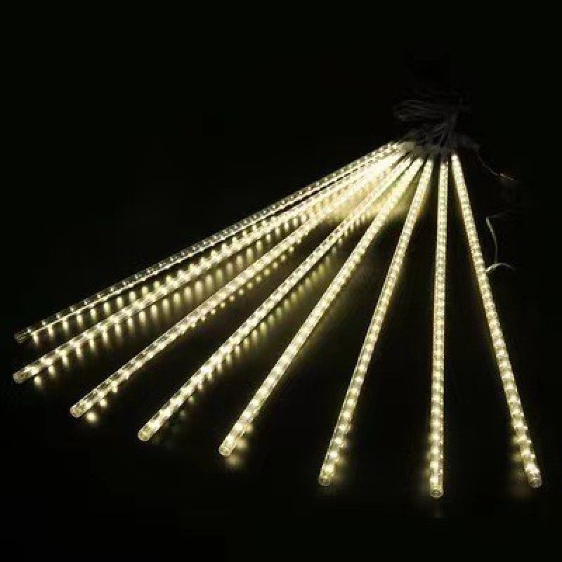 solar meteor shower lights outdoor warm white detail