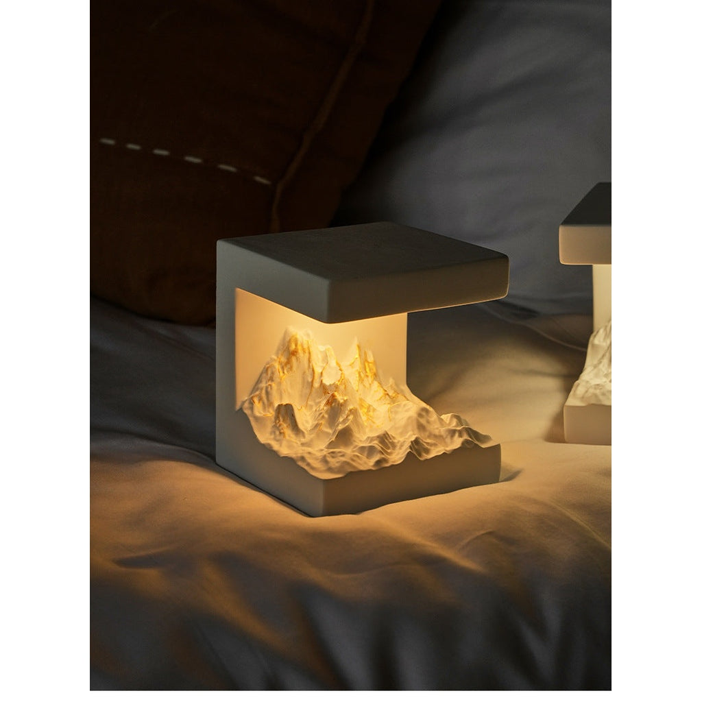 aromatherapy diffuser stone night light - minimalist decor