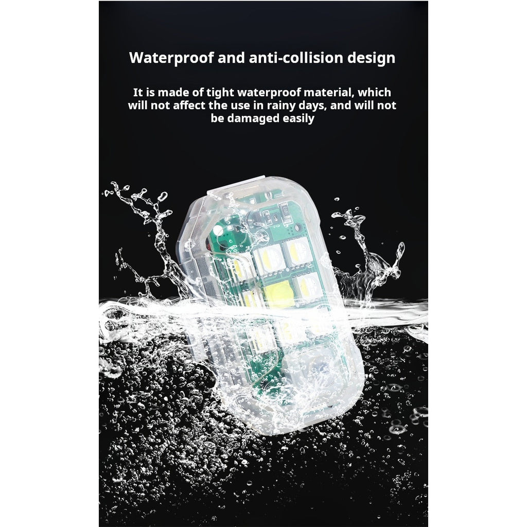 LED Wireless Remote Control Strobe Warning Lights - 7 Colours 30+ Modes