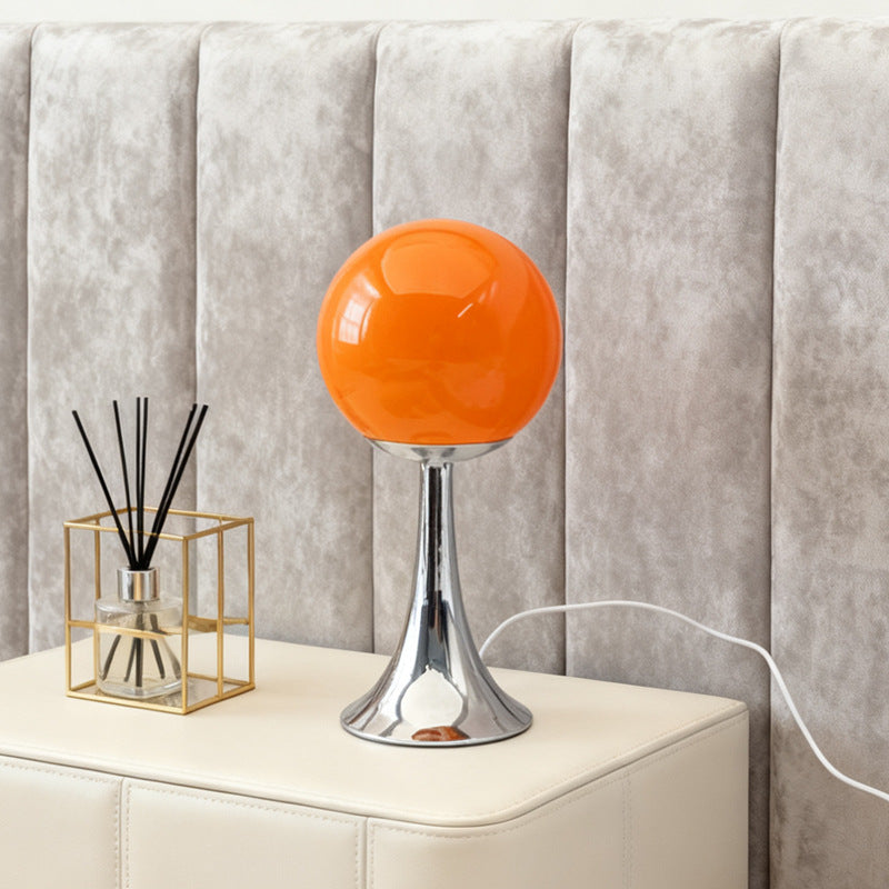 Vintage Globe Lamp warm light - interior setting