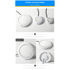 LED underwater pool light sizes - front and back view