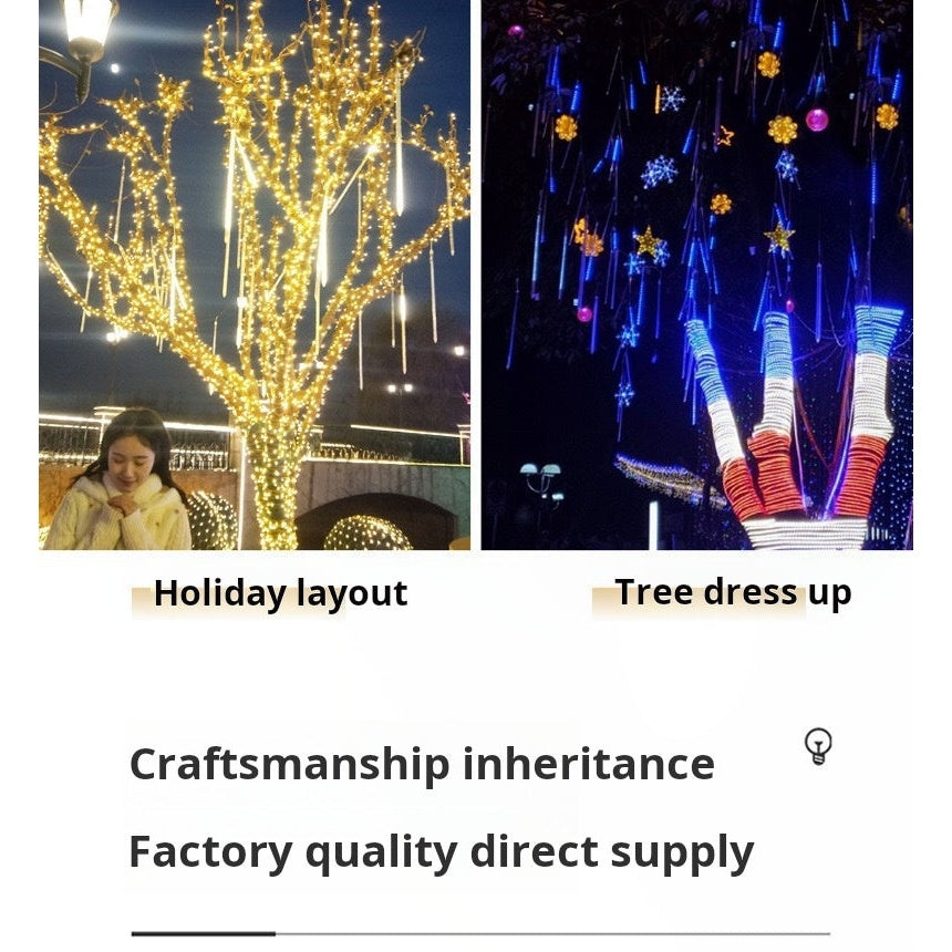 LED meteor shower lights installation guide
