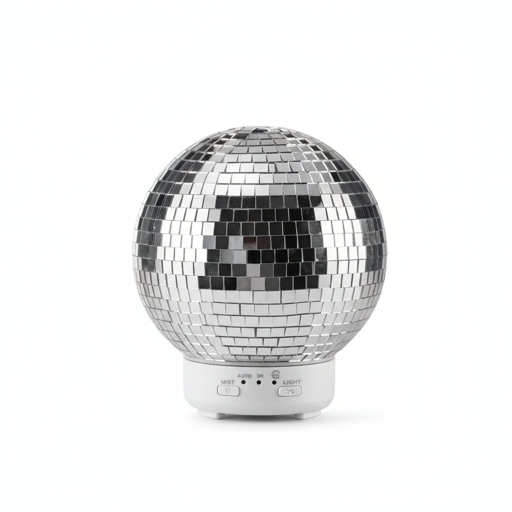 Creative Rotating Laser Ball Aroma Diffuser - White Background