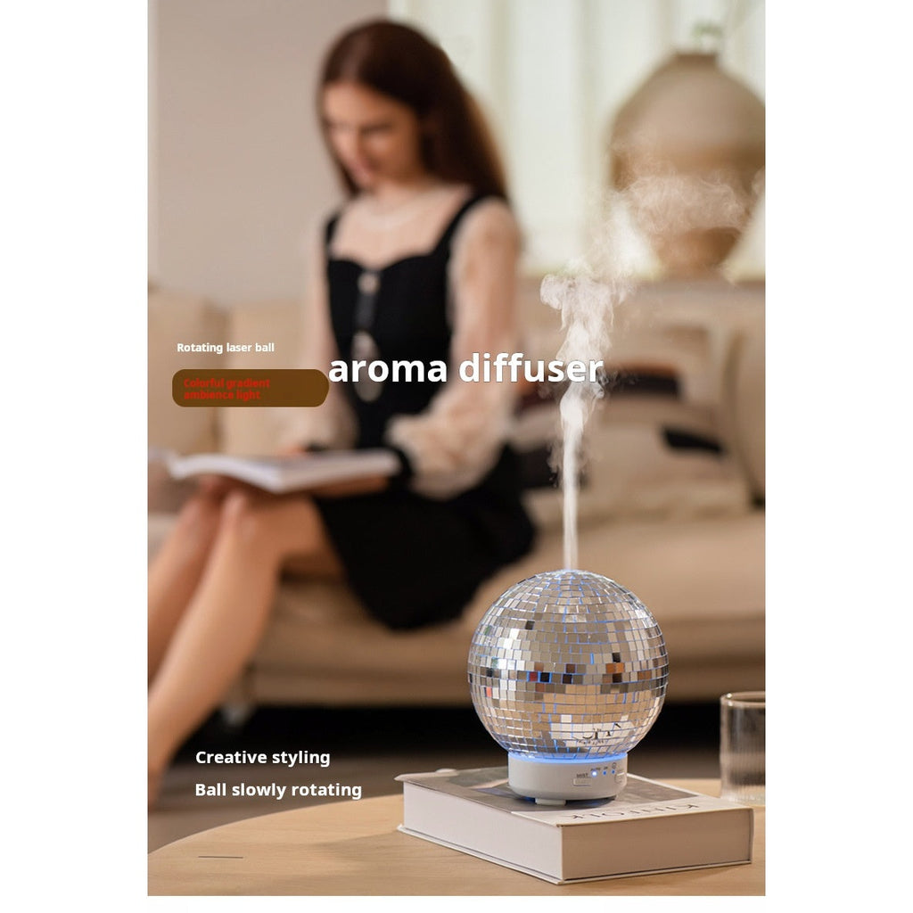 Creative Rotating Laser Ball Aroma Diffuser - Lifestyle Living Room