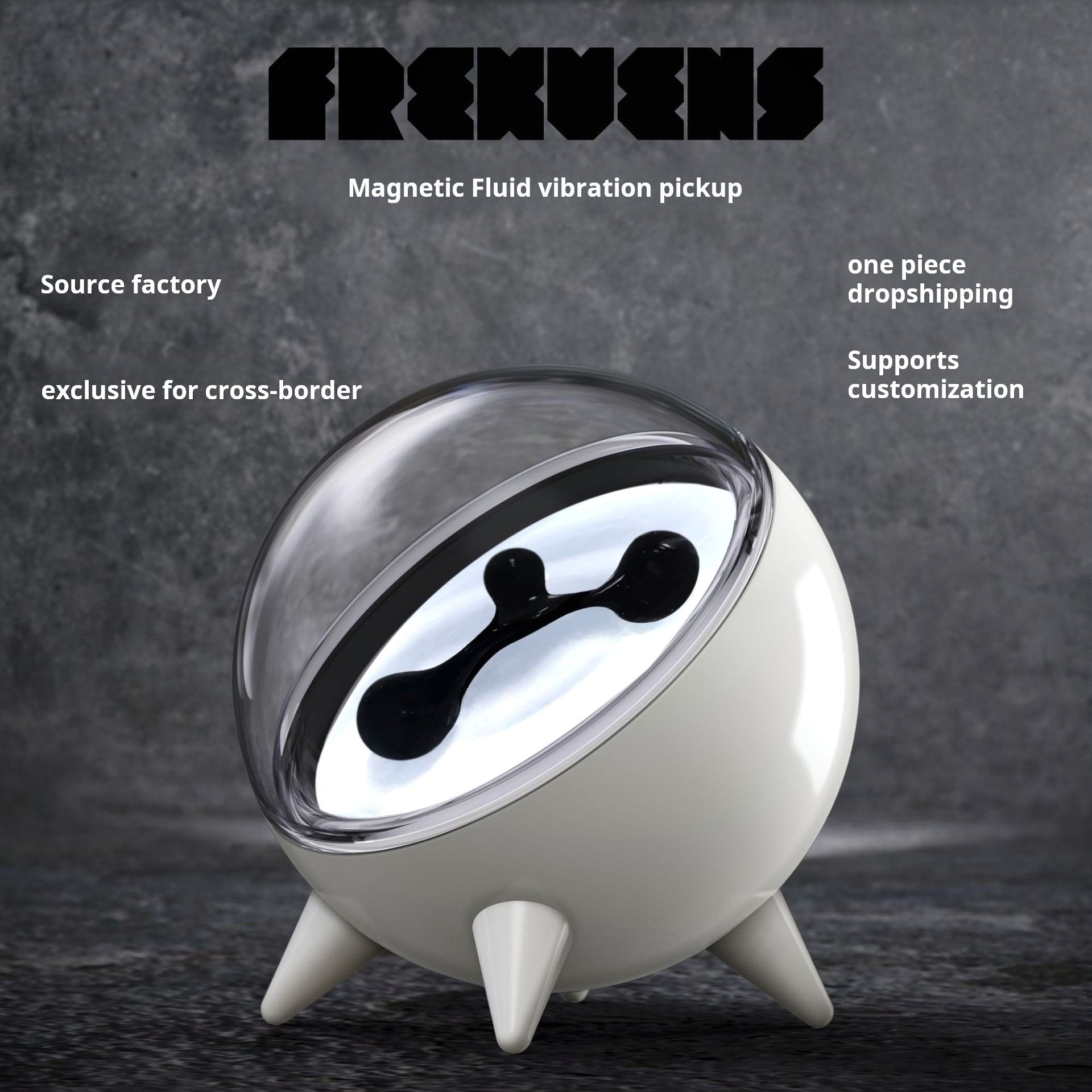 Ferrofluid music lamp complete set with accessories and cable