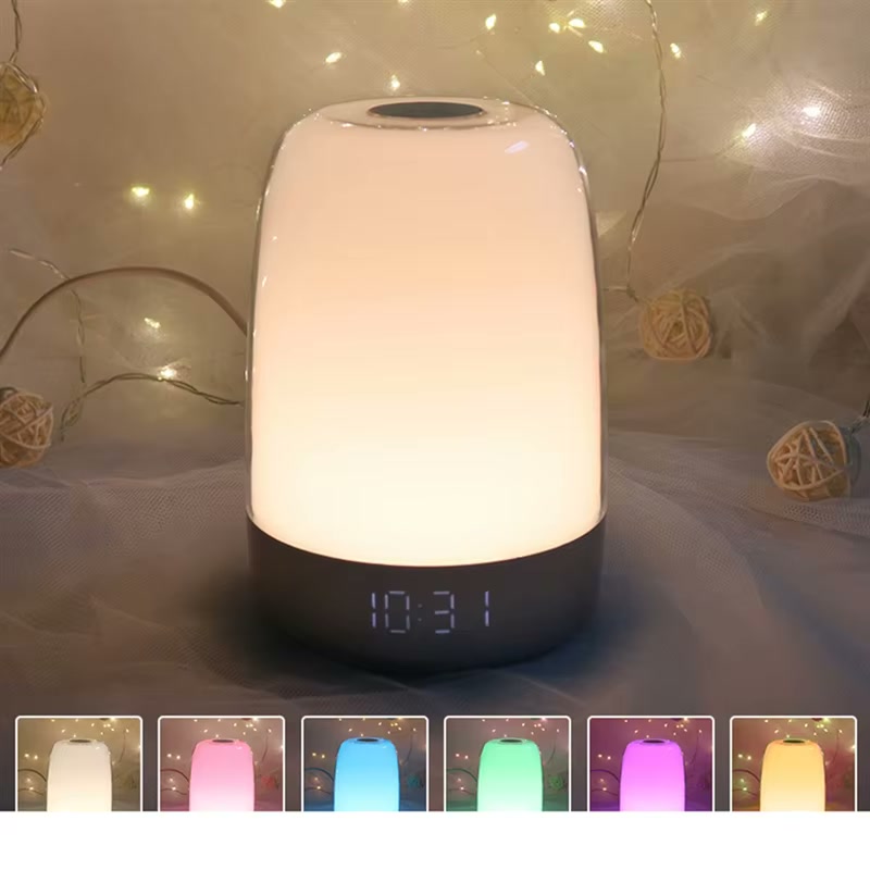 7 light colour modes - RGB ambient light on sunrise alarm clock