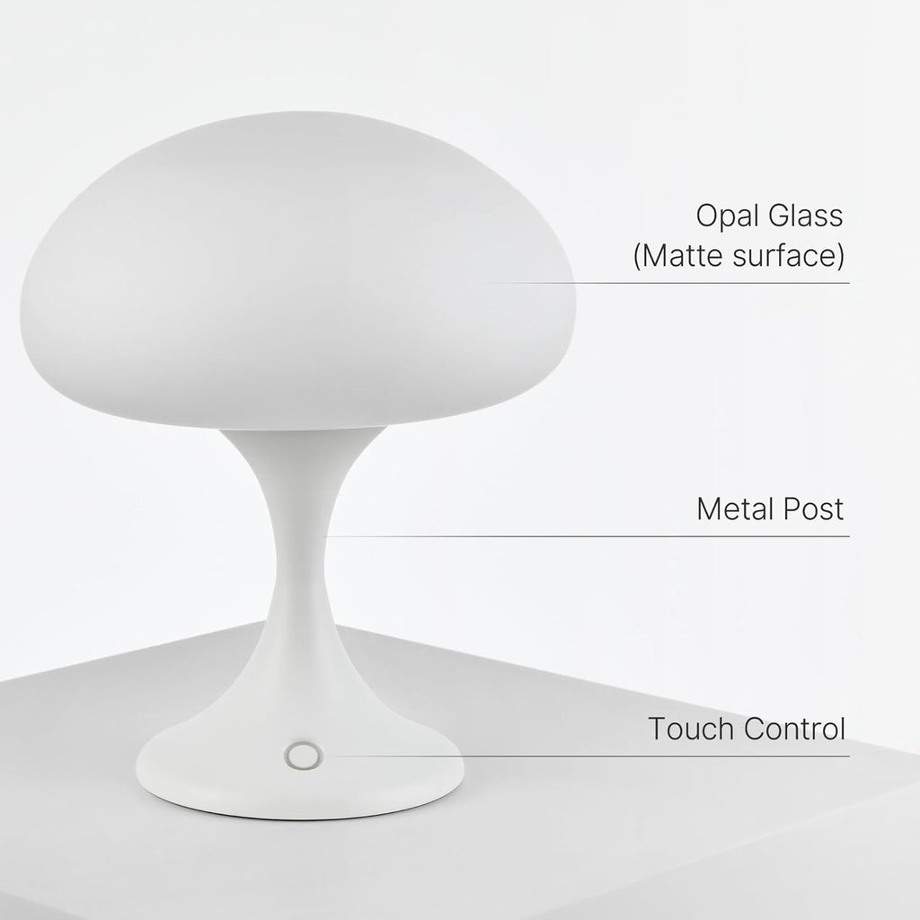 Jellyfish lamp opal glass matte surface touch control